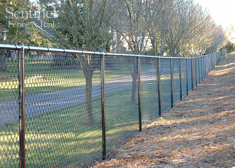 Black Vinyl Chain Link Fence NC